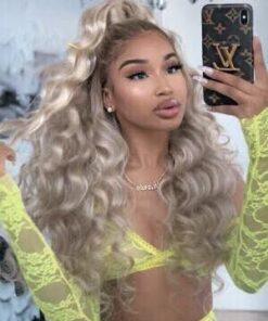 613 13/4 transparent  lace human hair  body wave