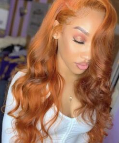 fancy and flawless beautiful  brazilian ginger front lace wig