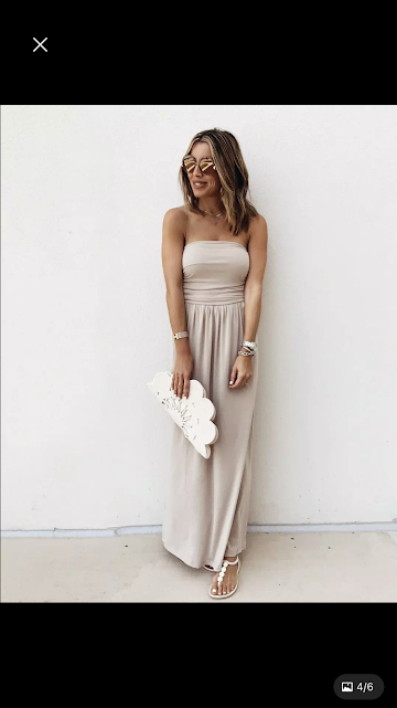 stylish solid color sleeveless strapless dress - Image 5