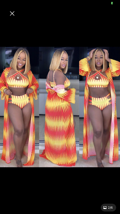 stylish three piece beach cape jacket bikini swimsuit - Image 4