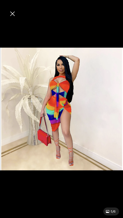 stylish hollow out sleeveless color spliced two piece set - Image 2