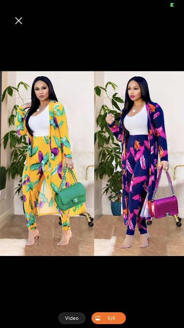 stylish elegant printed long coat leggings and two piece set