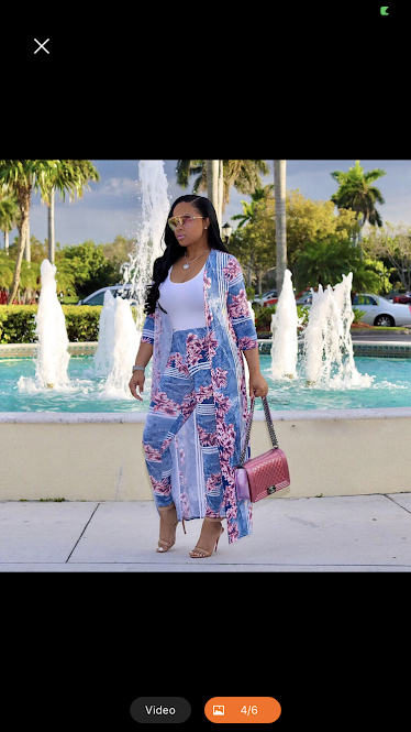 stylish elegant printed long coat leggings and two piece set - Image 4