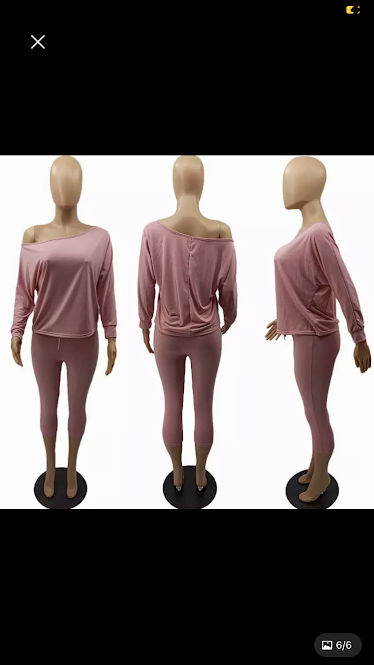 stylish 2 piece one shoulder top and biker shorts - Image 5