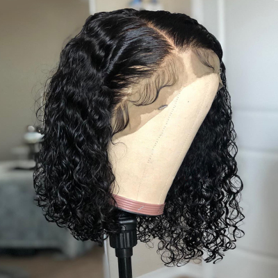 Middle Part glueless Short Curly Bob Wig - Image 3