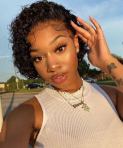 Impressive 6 inches PIXIE Striking Short Curly Bob Lace Wigs