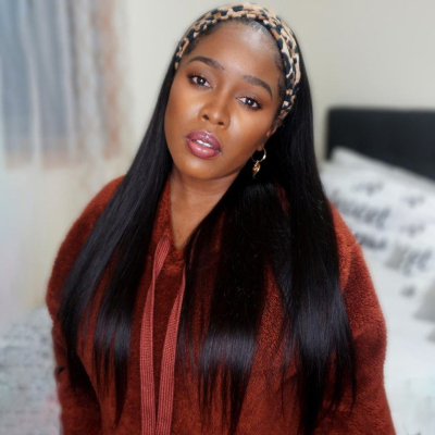 Silky Straight Headband Wig (Five Head Band For Free)