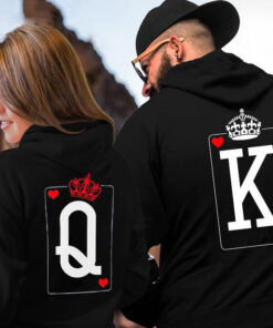 Fashion Casual Long Sleeve Round Neck Letter Print Couple Hoodie