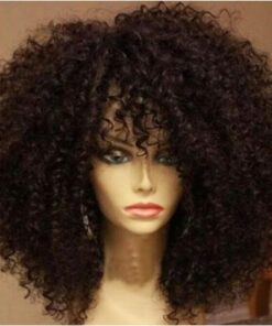 Kinky Lace Front Wigs Virgin Indian Human Hair Wigs Pre Plucked Hairline With Baby Hair