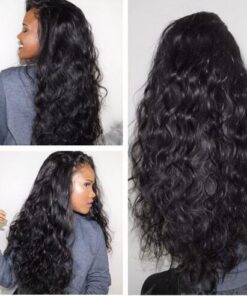 brazilian Lace Front Human Hair Natural Wave Remy Human Hair Water Wave Wig