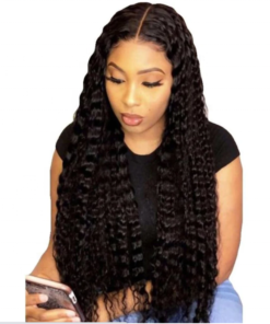 Gorgeous wavy 13X6 deeper parting lace frontal wig remy human hair brazilian hair wigs for black women