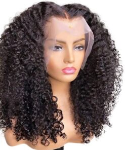 Gorgeous Curly deep bleached knots 13X6 Lace Frontal Wigs brazilian human hair wigs with pre plucked hairline