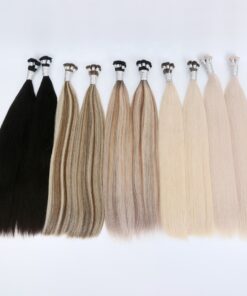 super double drawn virgin european human hair extension 8 inch to 24 inch hand tied weft