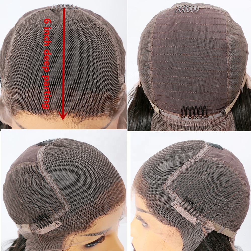 Gorgeous Curly deep bleached knots 13X6 Lace Frontal Wigs brazilian human hair wigs with pre plucked hairline - Image 3