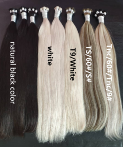 Hair extension super double drawn virgin european remy human hair hand tied weft
