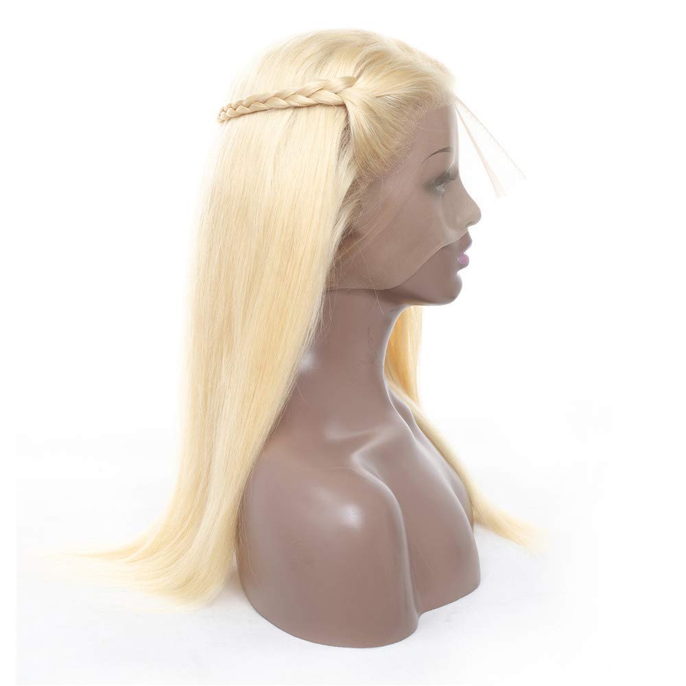 Natural Straight Cuticle Aligned European Virgin Human Hair Wigs Pre Plucked 613 Blonde HD Full Lace Wig (Copy) - Image 4