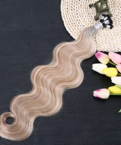 super double drawn virgin european human hair extension balayage color 24 inch hand tied weft