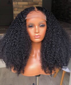 CUSTOMIZED Cuticle Aligned virgin brazilian hair 3B Curly Hair Wigs transparent hd lace 5X5,lace closure wigs