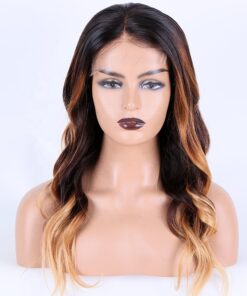 brazilian remy human hair 5X5 hd lace closure wigs balayage brown blonde color human hair wigs