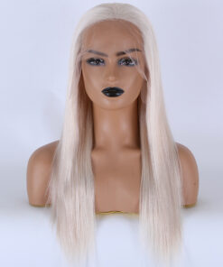 HD Lace 13X6 European Virgin Cuticle Aligned Hair Straight Ash blonde Lace Front Wig