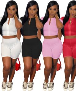 Biker Shorts Set Two Piece