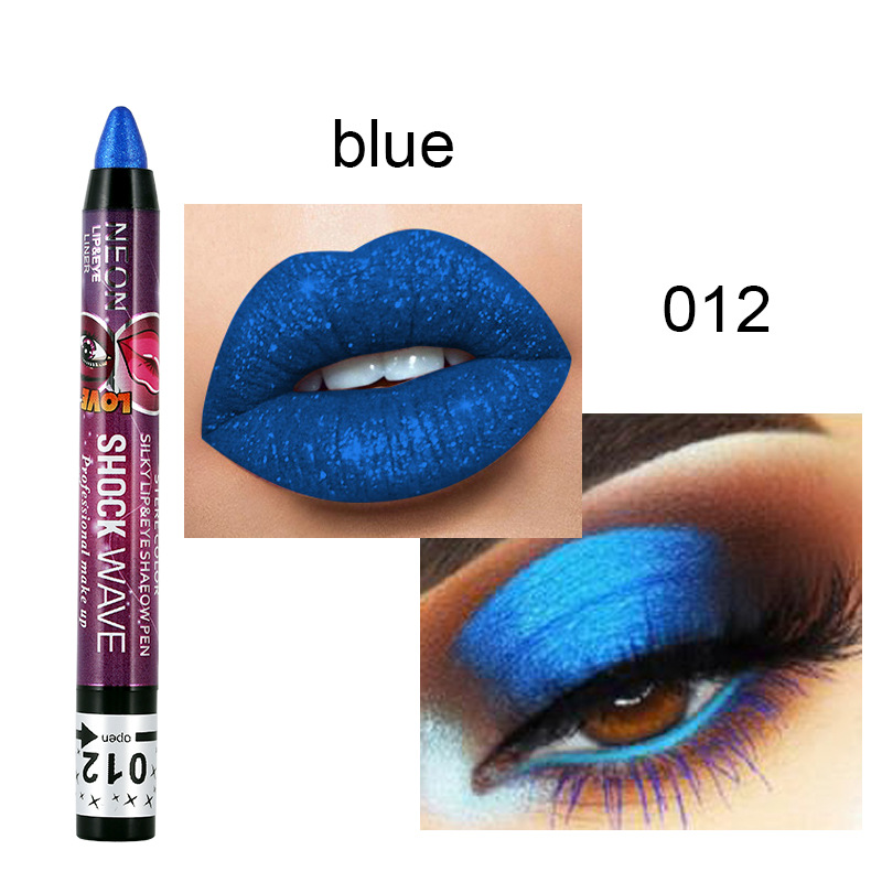 36 Colors Optional Waterproof 2 In 1 Eye Shadow Pencil Lip Pencil - Image 13