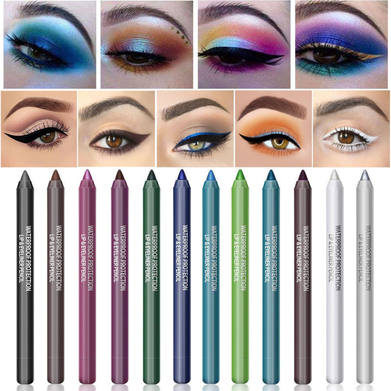 14 Color Eyeliner Gel Pen Pearlscent Eye Shadow Pen