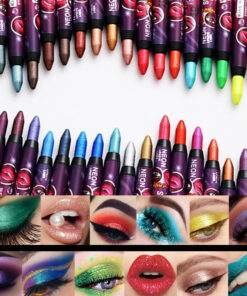 36 Colors Optional Waterproof 2 In 1 Eye Shadow Pencil Lip Pencil