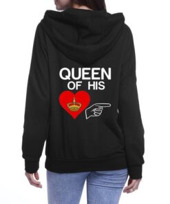 Fashion Casual Long Sleeve Round Neck Letter Love Print Couple Hoodie